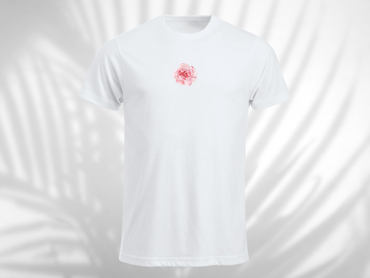 "Rose" - T-skjorte med blomster | Herre