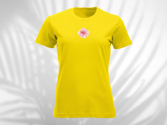 "Rose" - T-skjorte med blomster | Dame